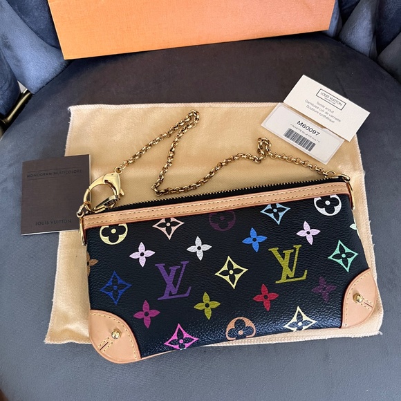 SOLD! Louis Vuitton Takashi Murakami Milla Clutch MM - Picture 2 of 11